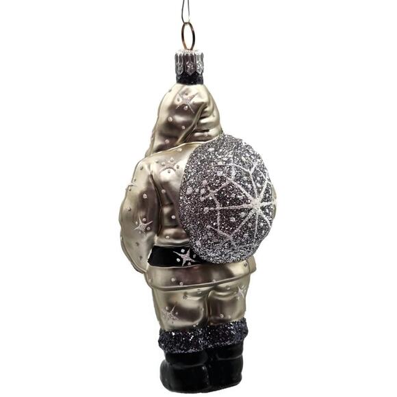 Patricia Breen Nordstrom Santa Claus Platinum Snowflakes Christmas Tree Ornament - Picture 10 of 11